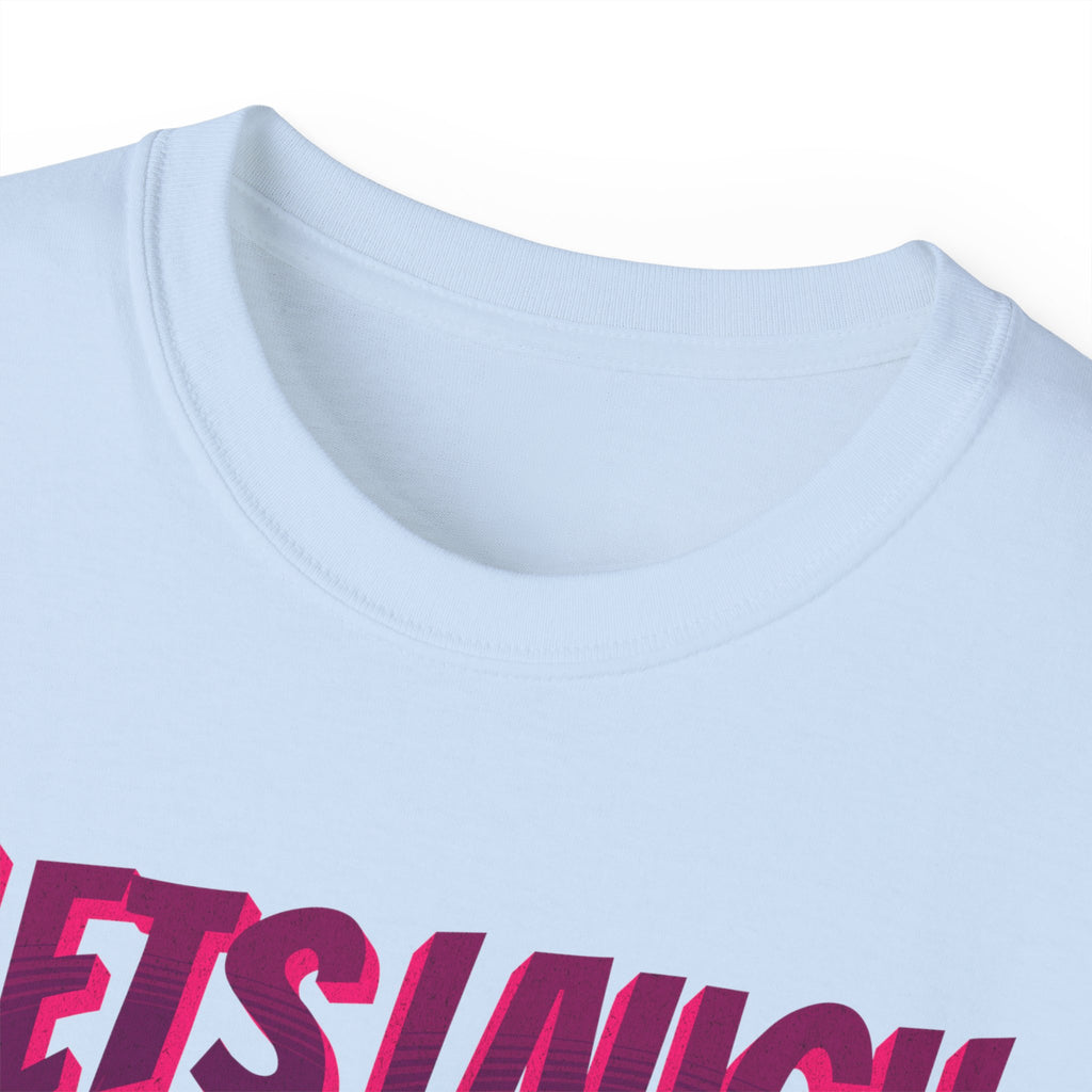 Let's Laugh After Life - Unisex Cotton Crew Tee (Front) - Prime Zone