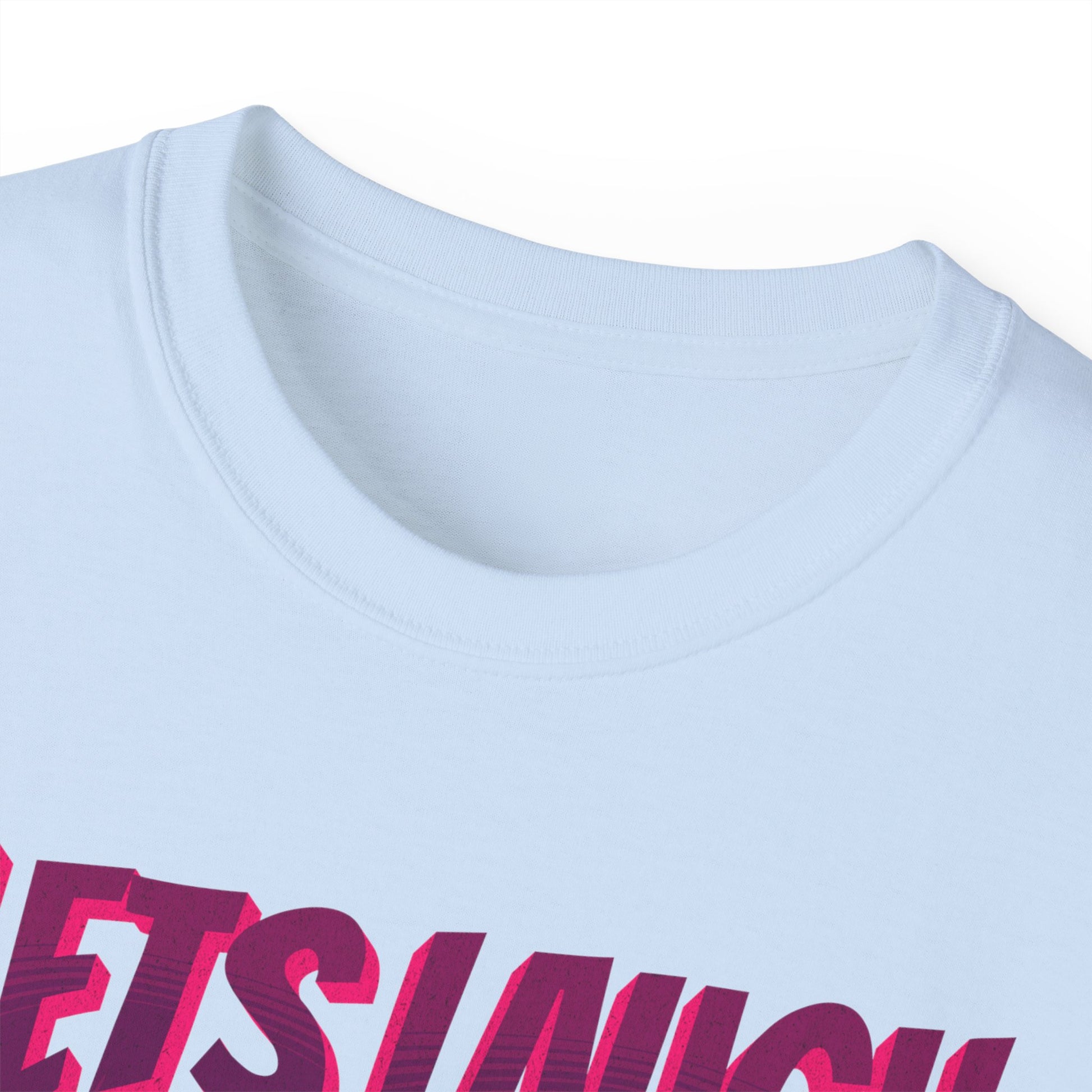 Let's Laugh After Life - Unisex Cotton Crew Tee (Front) - Prime Zone