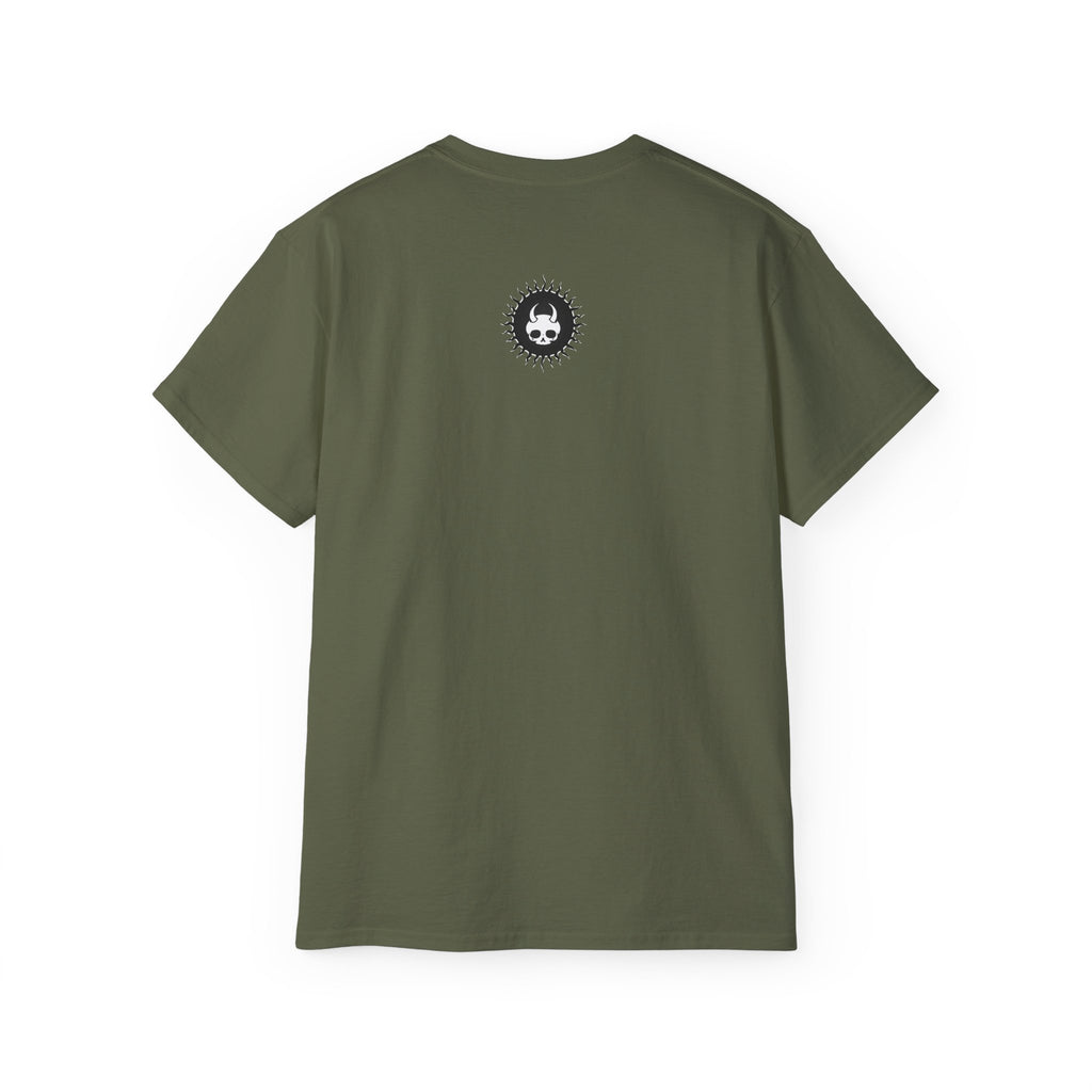 Ride-On - Unisex Cotton Tee (Front) - Damned Threads