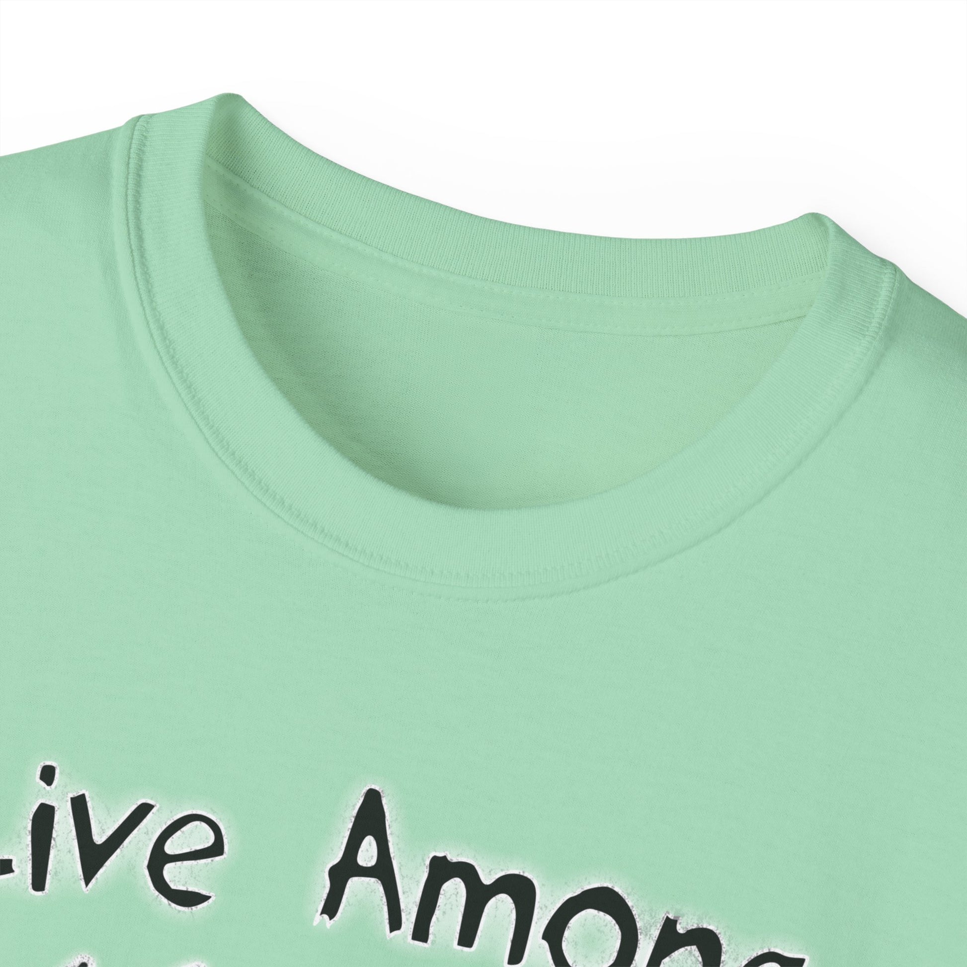 Live Among Demons - Unisex Cotton Tee (Front) - Damned Threads
