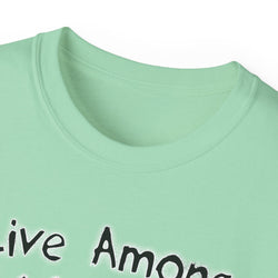 Live Among Demons - Unisex Cotton Tee (Front) - Damned Threads