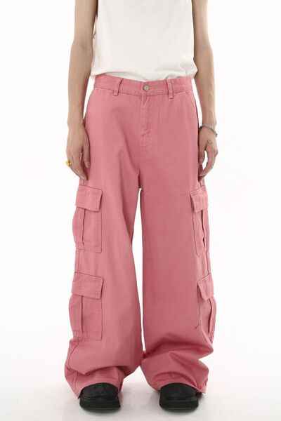 Wide Leg Cargo Jeans - Damned Threads