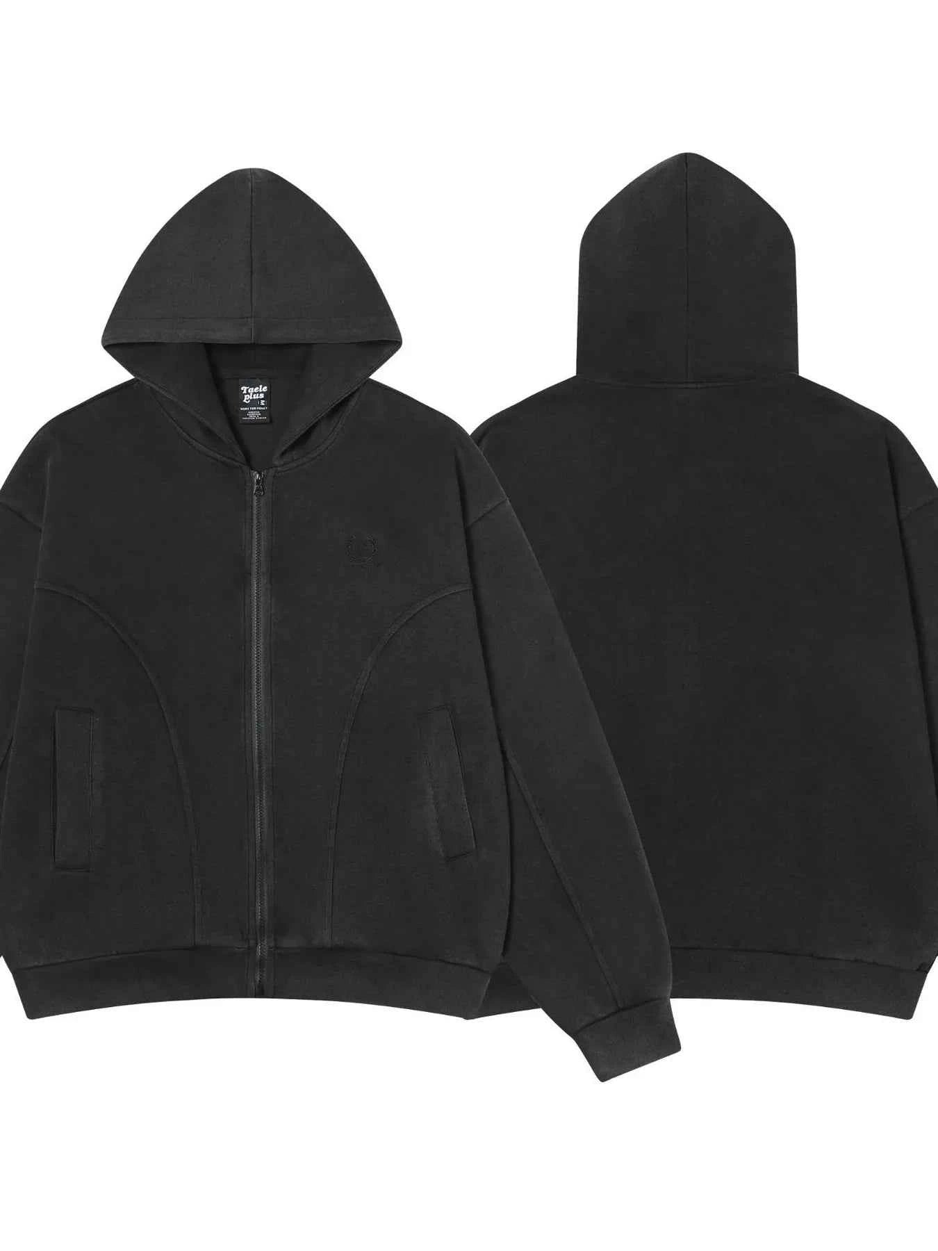 Men's Solid Color Zip Up Hoodie