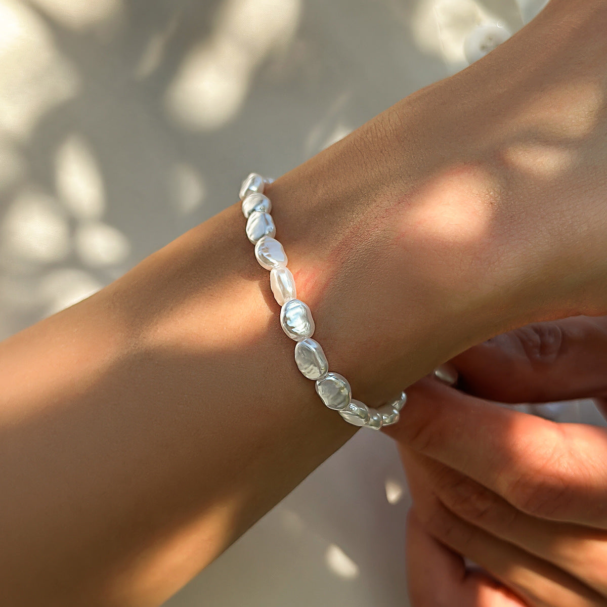 Irregular Pearl Bracelet - Damned Threads