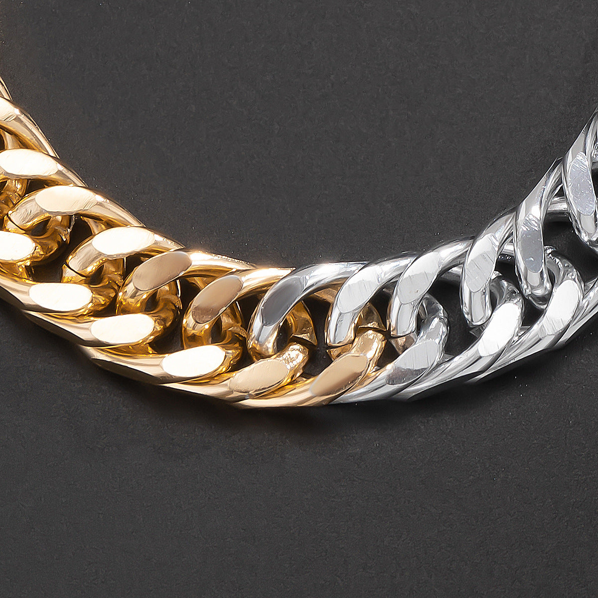 Silver & Gold Split Style Bracelet - Damned Threads