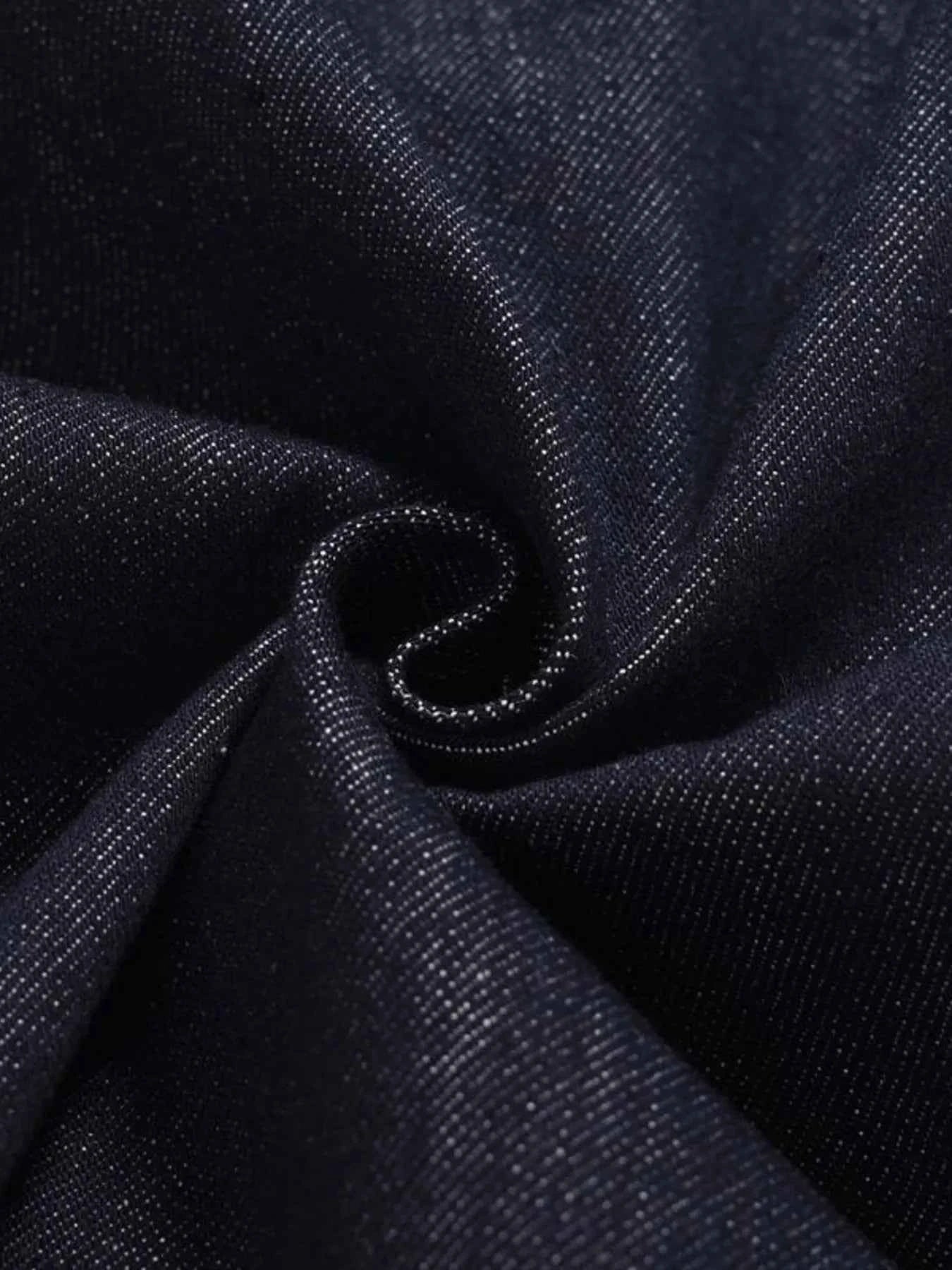 Men's Wide Leg Contrast Stitch Jeans