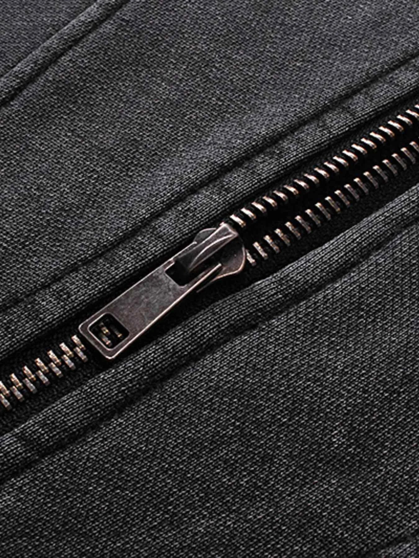 Men's Zip Up Washed Oversized Hoodie