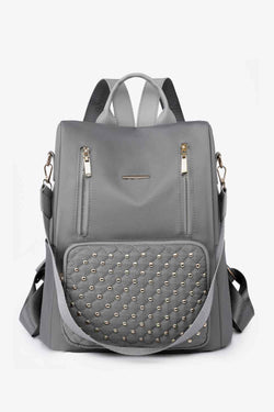 Zipper Pocket Beaded Backpack - Damned Threads