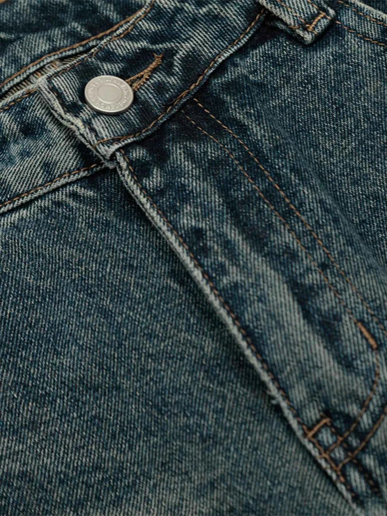 Men's Vintage Washed Wide Leg Baggy Jeans