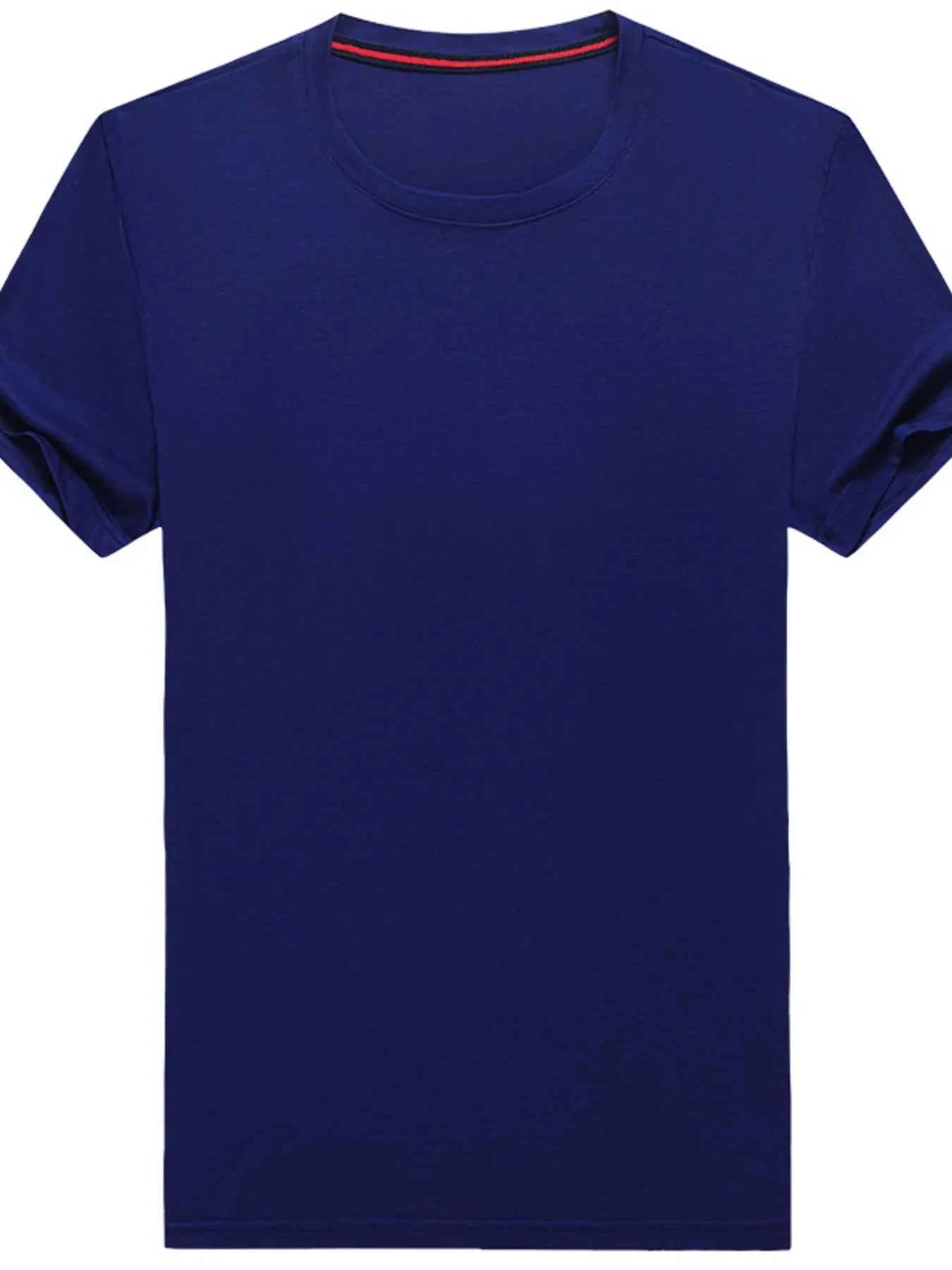 Men's Plus Size Classic Crew Neck Basic T-Shirt