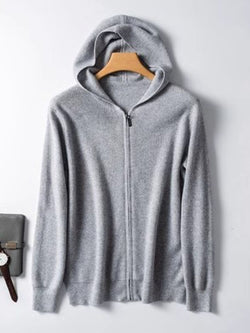 Men's Plus Size Zip Up Long Sleeve Hooded Cardigan - Damned Threads