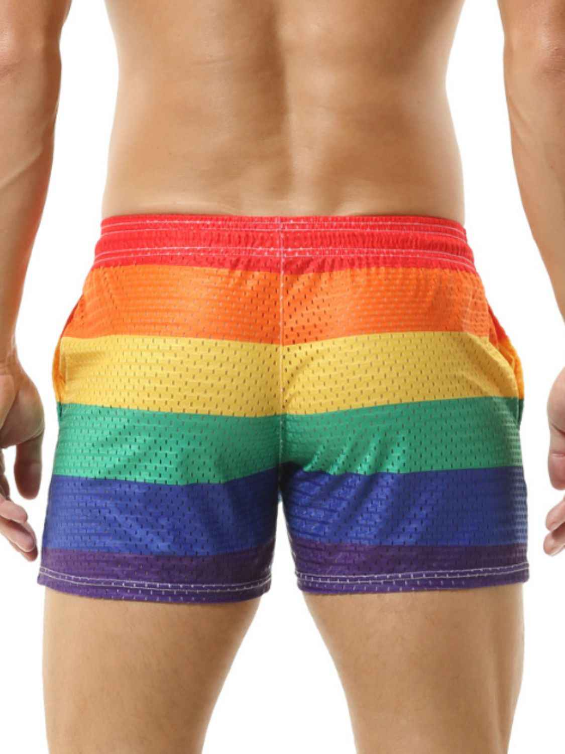 Men's Color Block Drawstring Shorts - Damned Threads