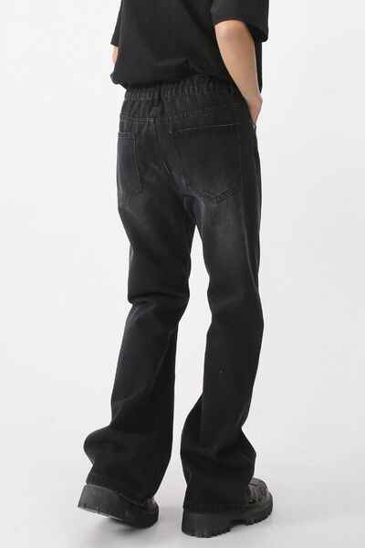 Casual Mid-Rise Elasticated Waistband Jeans - Damned Threads