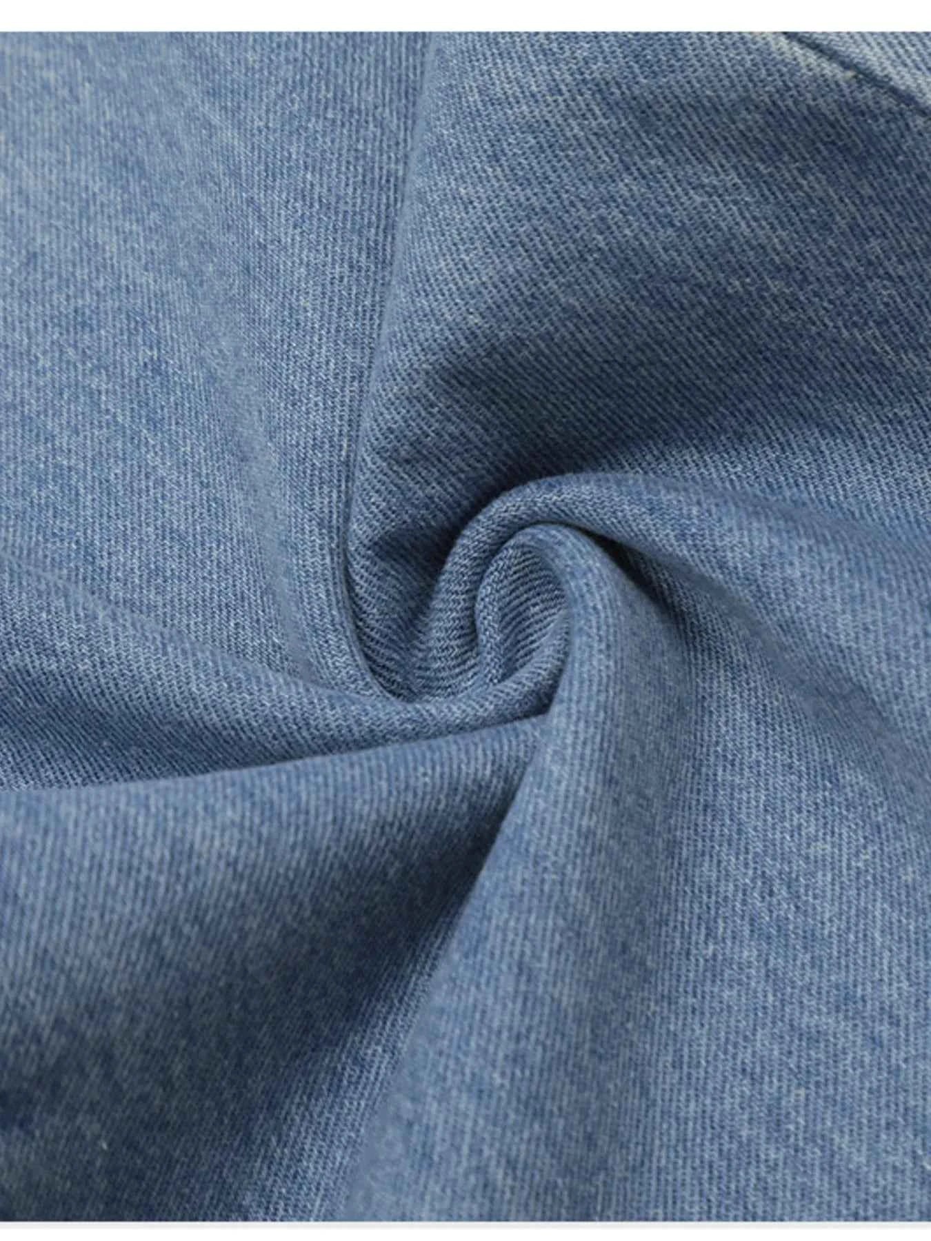 Men's Vintage Washed Wide Leg Jeans