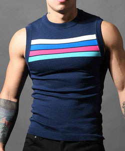 Knit Stripe Sleeveless