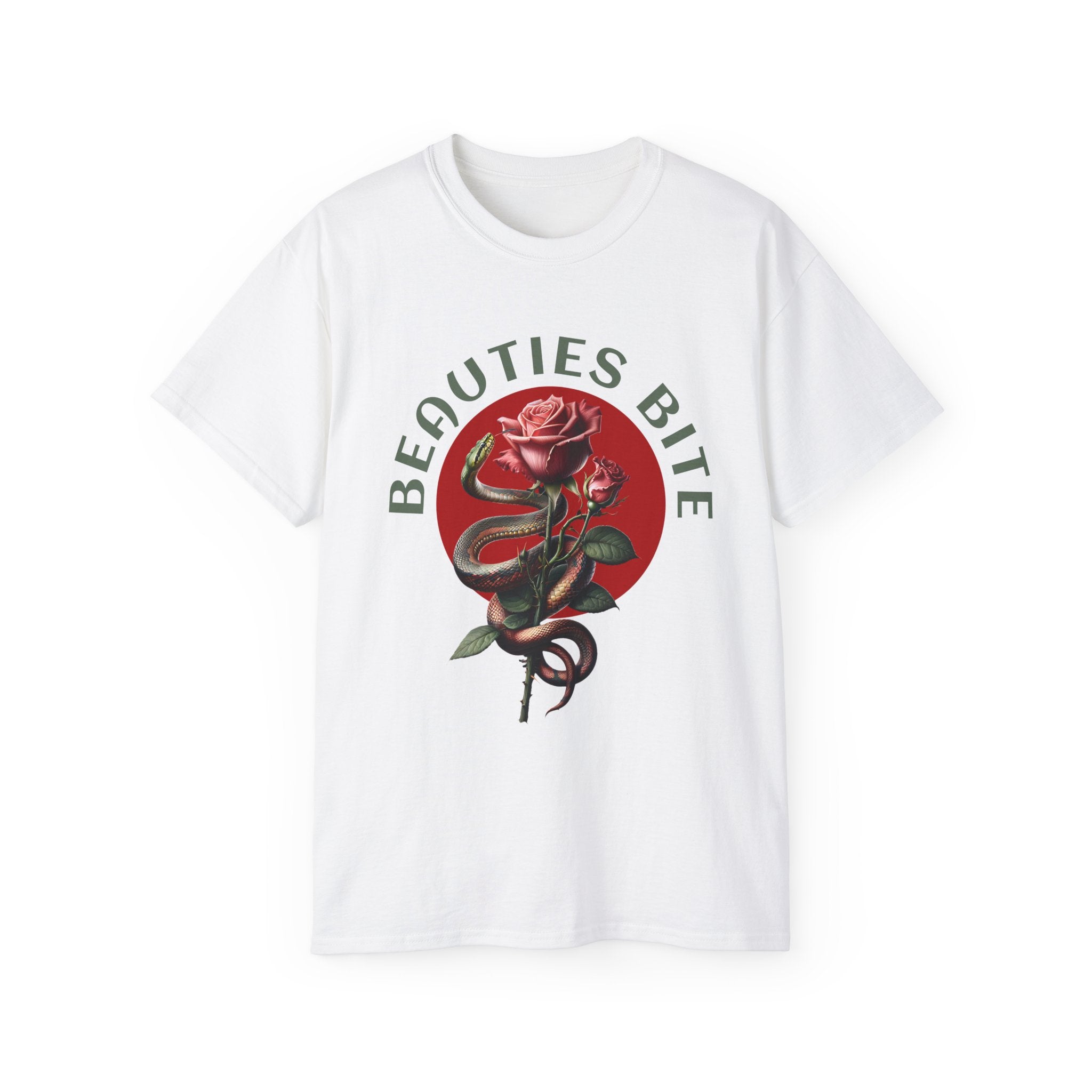 Beauties Bite - Cotton Tee (Front) - Damned Threads