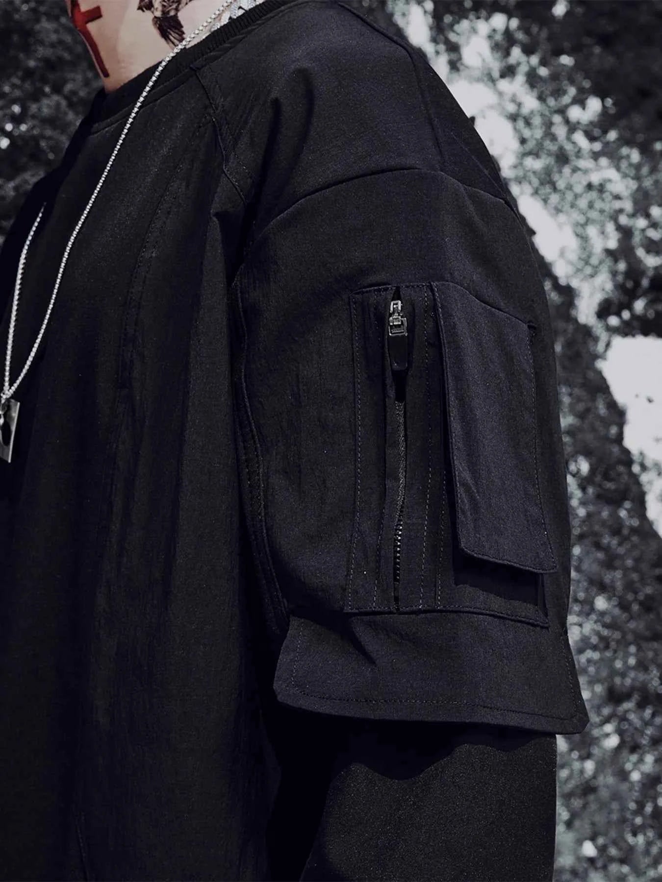 Men's Plus Size Oversized Layered Sleeve Sweatshirt