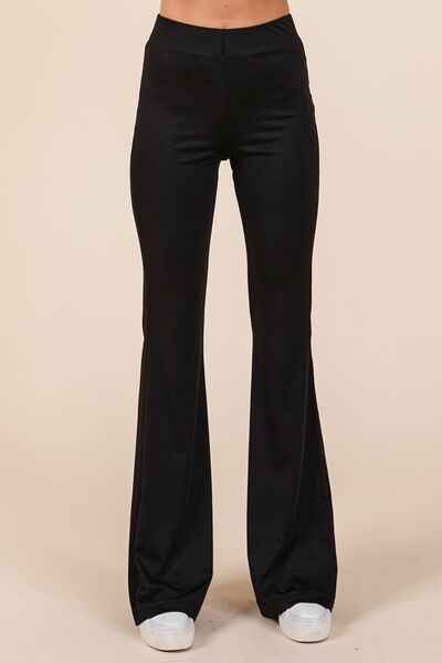 Mittoshop Stretchy Soft Elastic Waist Flare Pants - Damned Threads