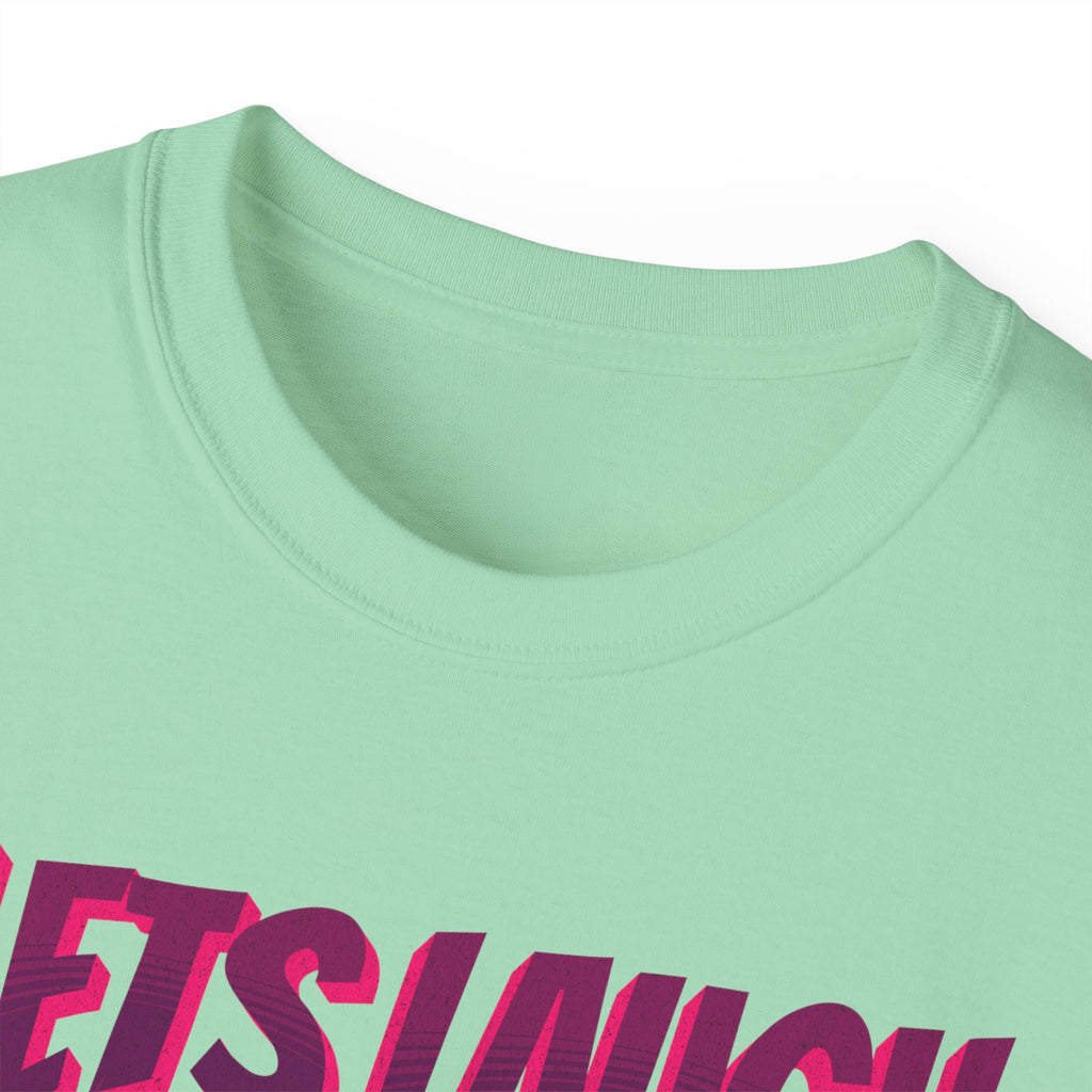 Let's Laugh After Life - Unisex Cotton Crew Tee (Front) - Prime Zone