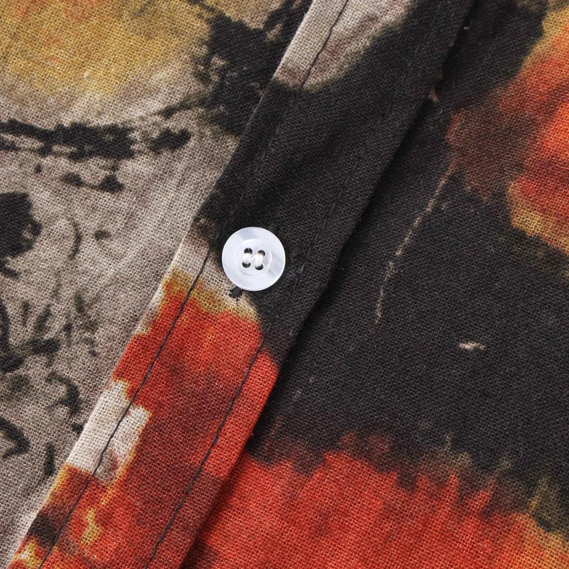 Men's Plus Size Abstract Print Short Sleeve Button-Up Casual Shirt