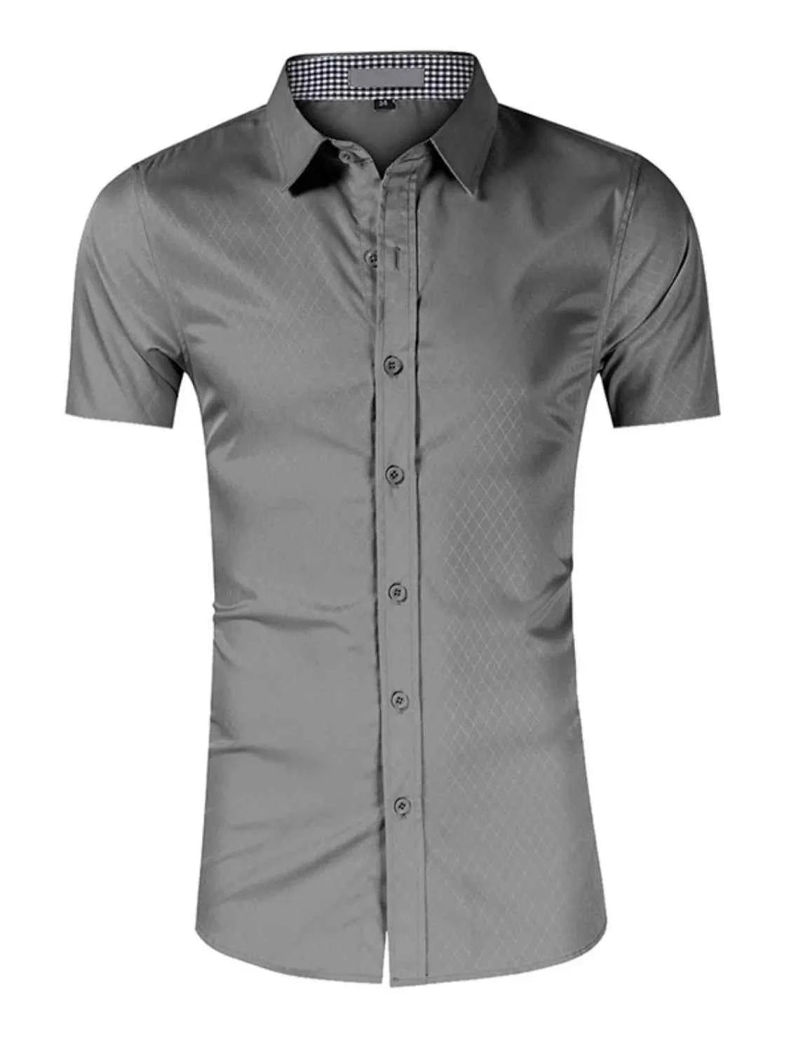 Men's Collared Neck Short Sleeve Shirt