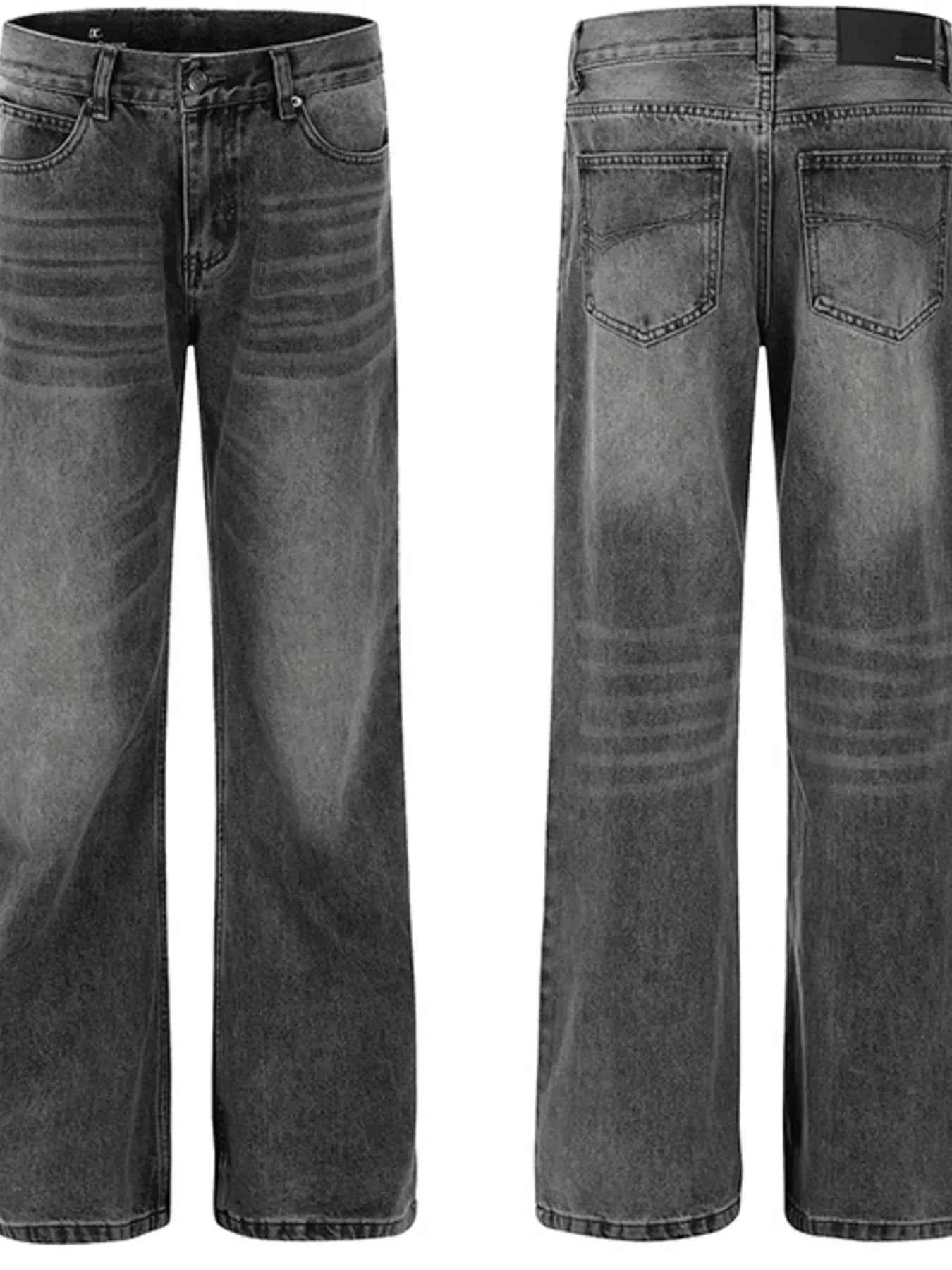 Men's Washed Loose Fit Classic Jeans