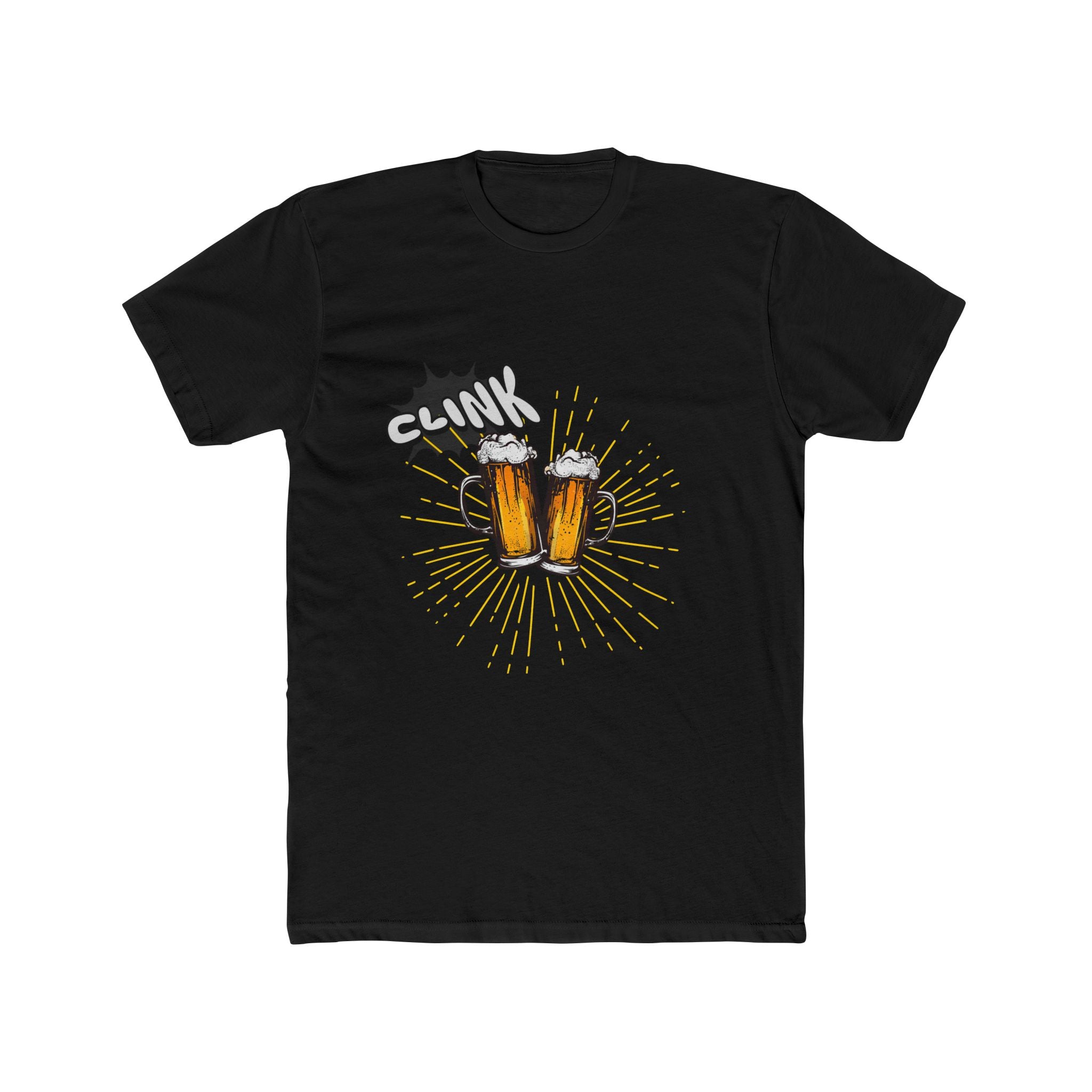 Clink! - Unisex Crew Tee (Front) - Damned Threads