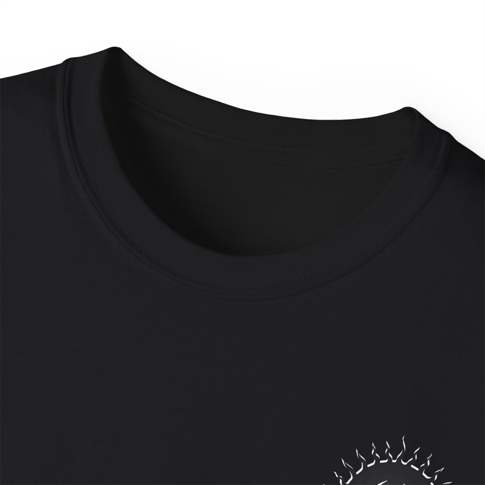 Spook-Rock - Unisex Cotton Tee (Back) - Damned Threads