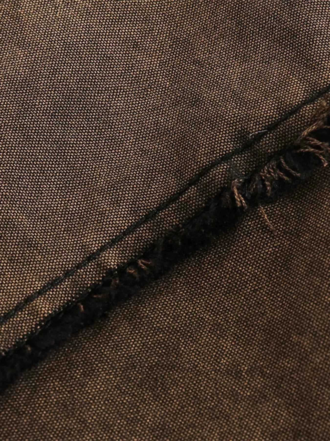 Men's Washed Frayed Hem Hoodie