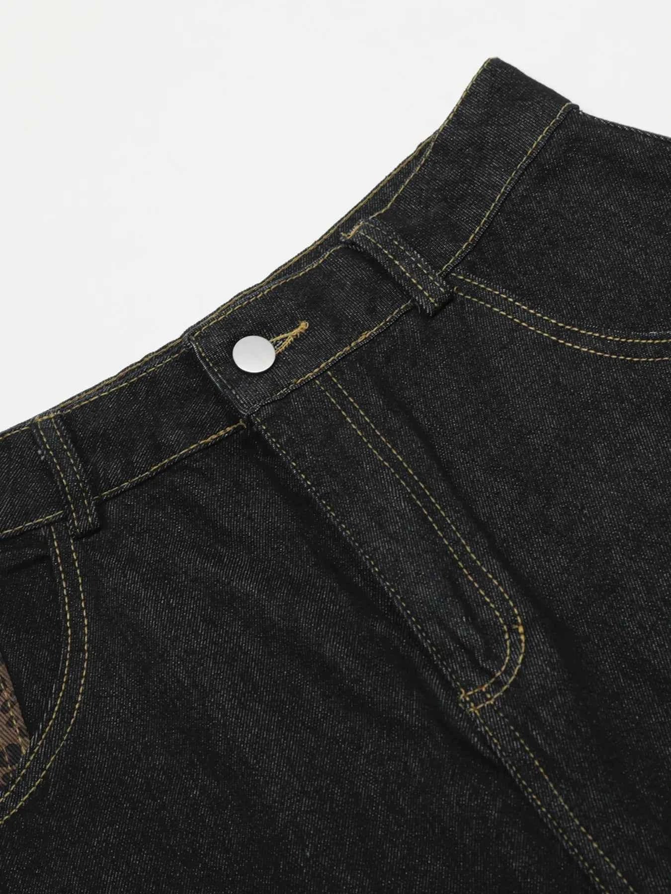 Men's Wide Leg Denim Shorts
