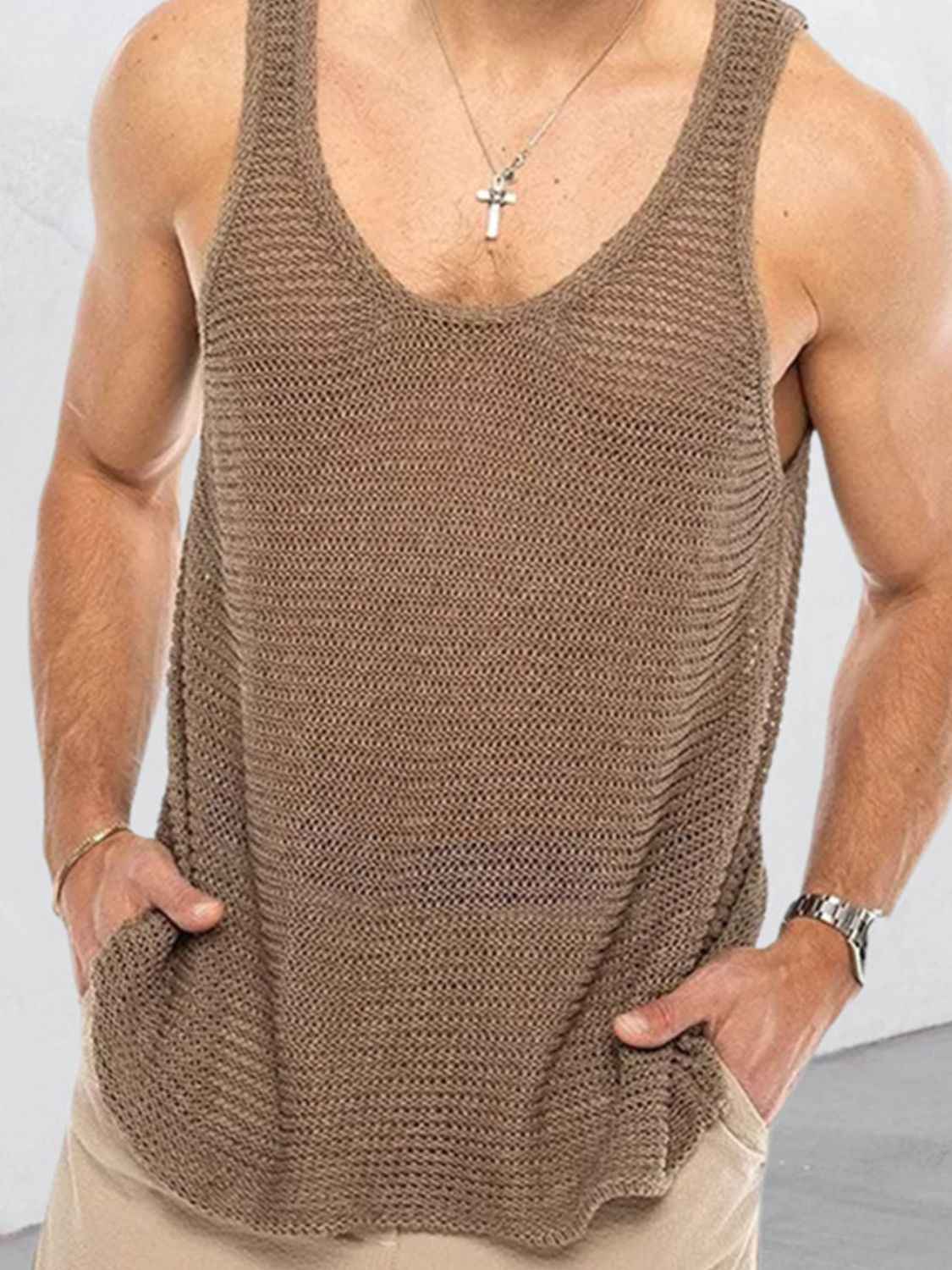 Men's Solid Mesh Tank - Damned Threads