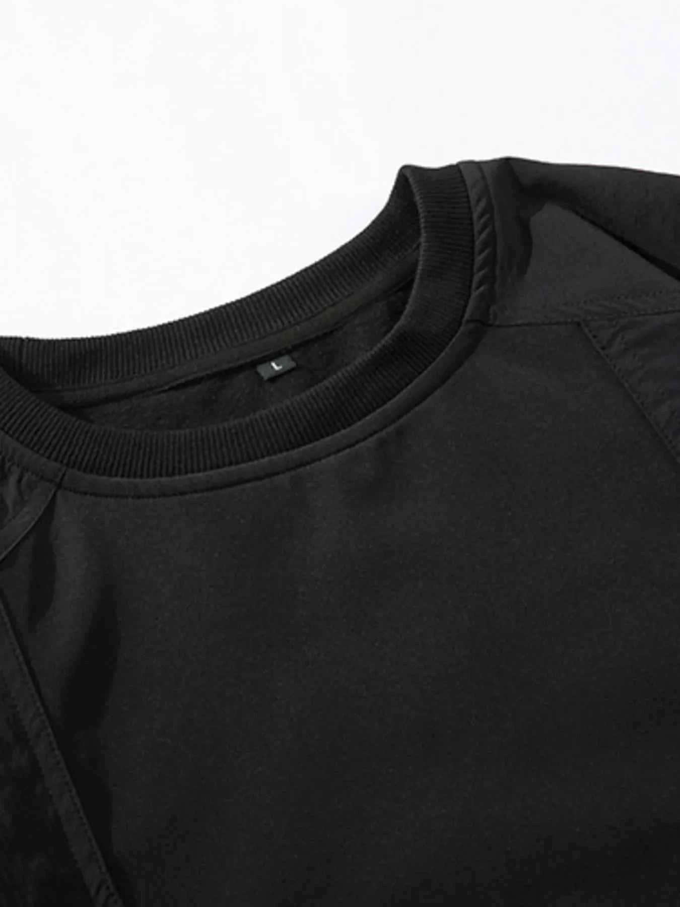 Men's Plus Size Oversized Layered Sleeve Sweatshirt