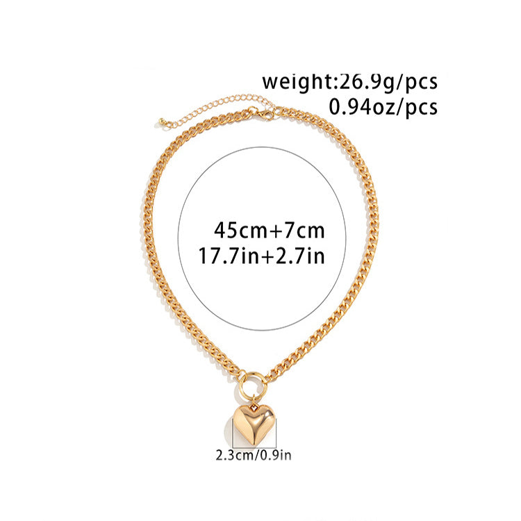 Got A Big Heart Necklace - Damned Threads