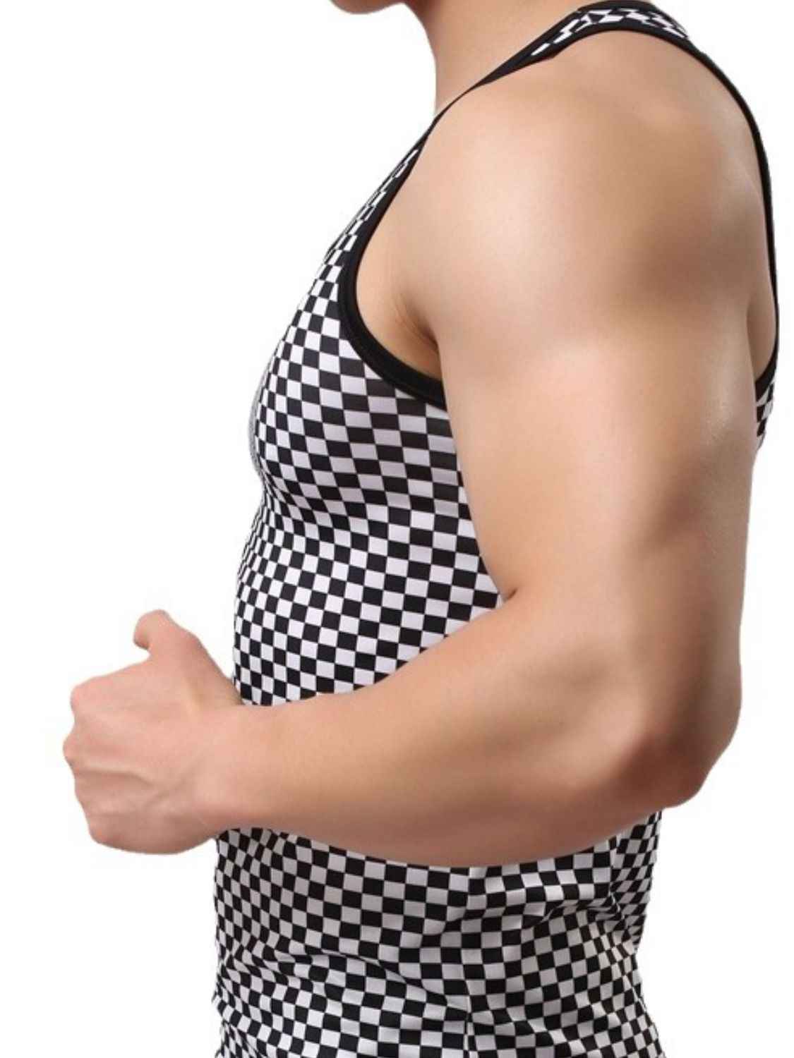 Men's Chessboard Tank - Damned Threads