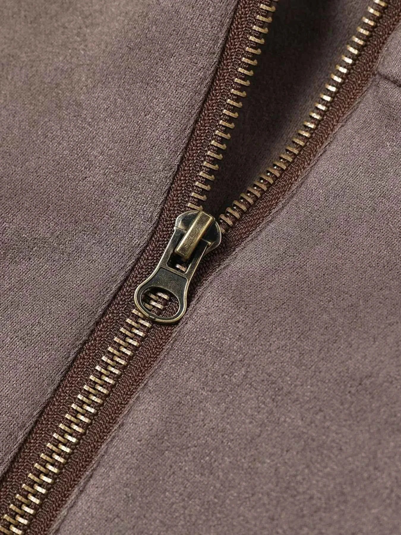 Men's Long Sleeve Hooded Zip-Up Jacket