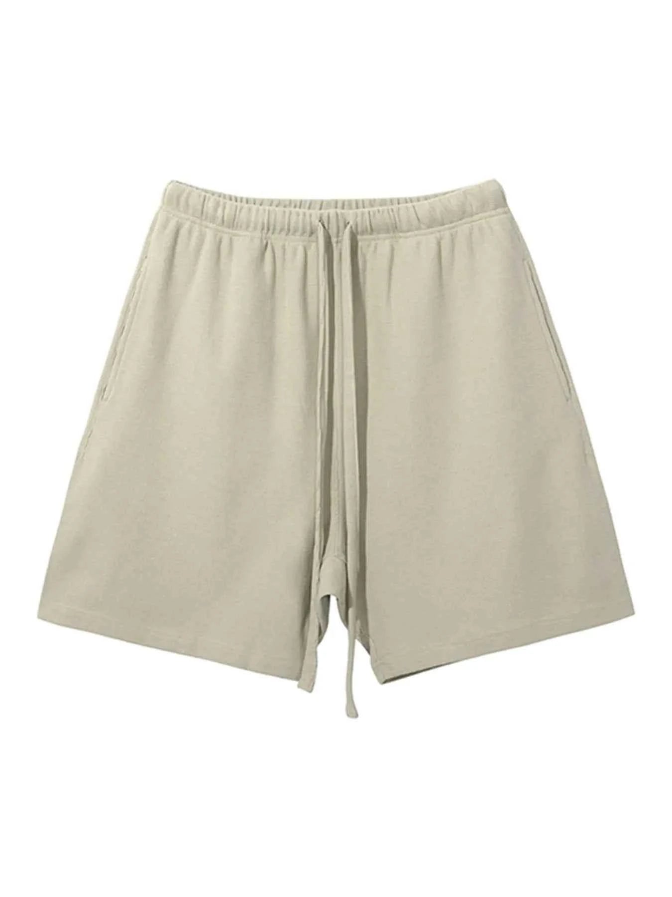 Men's Drawstring Waffle Shorts with Pockets