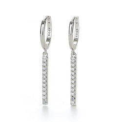 18K Gold Tassel Earrings With Rhinestone Design - Damned Threads
