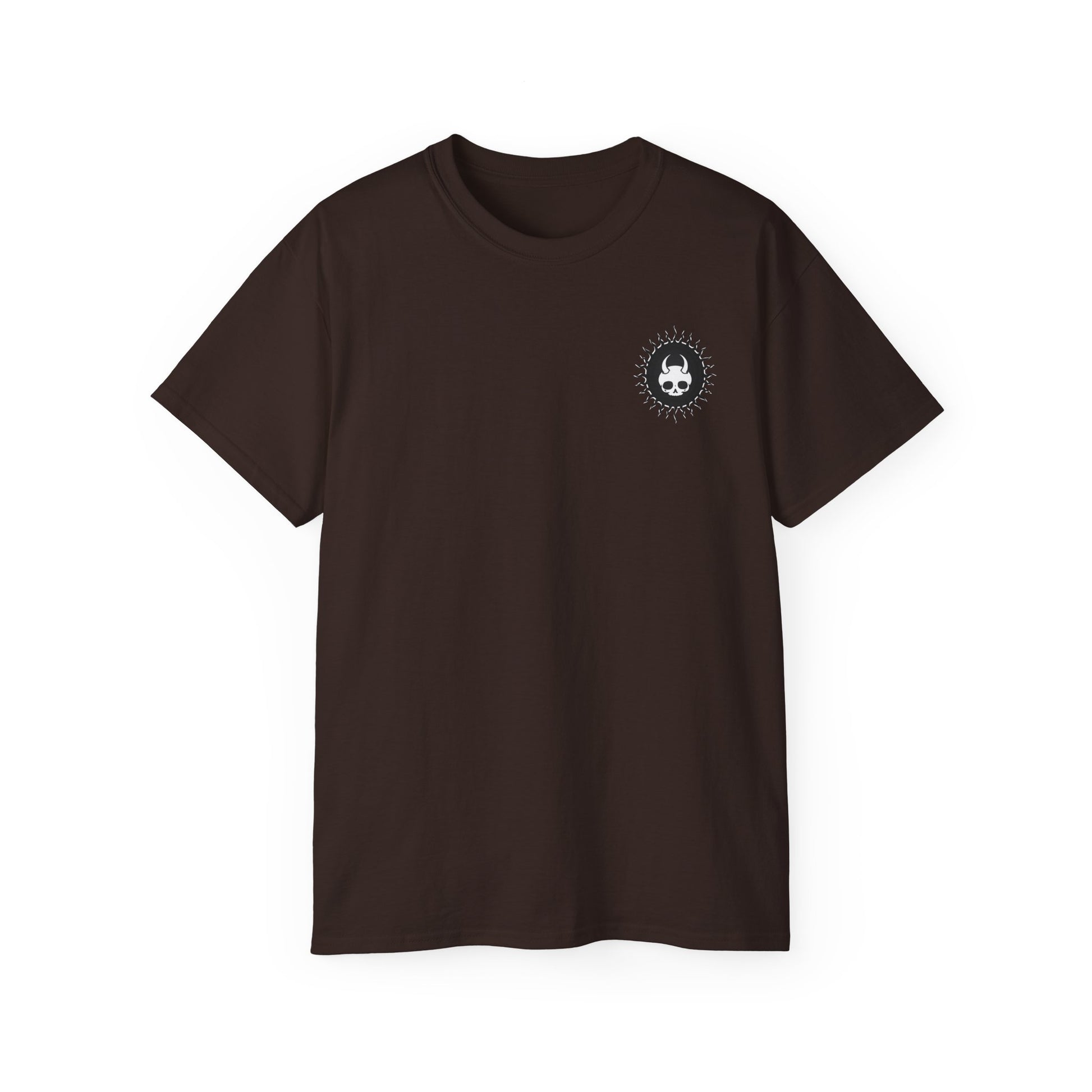 Spook-Rock - Unisex Cotton Tee (Back) - Damned Threads