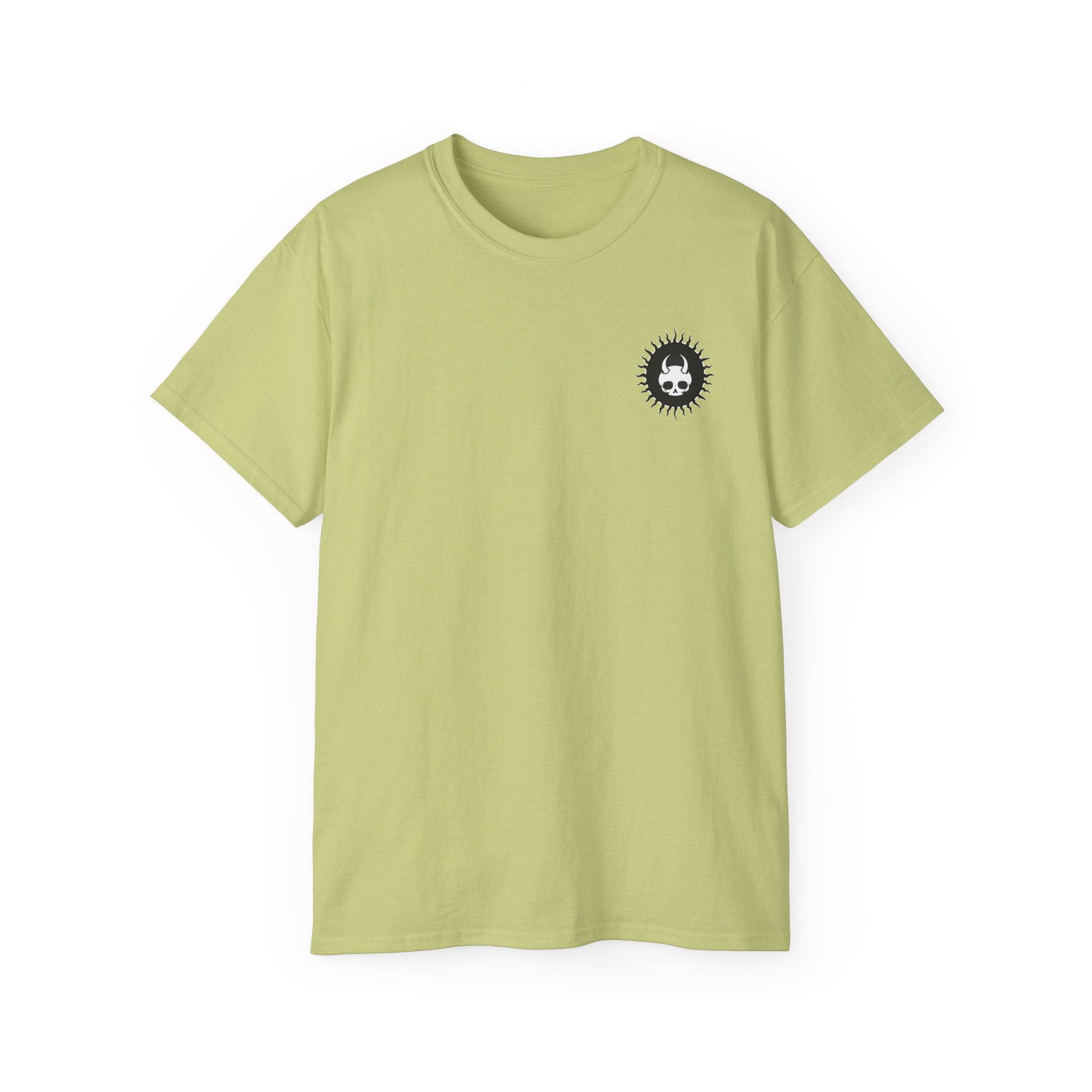 Spook-Rock - Unisex Cotton Tee (Back) - Damned Threads