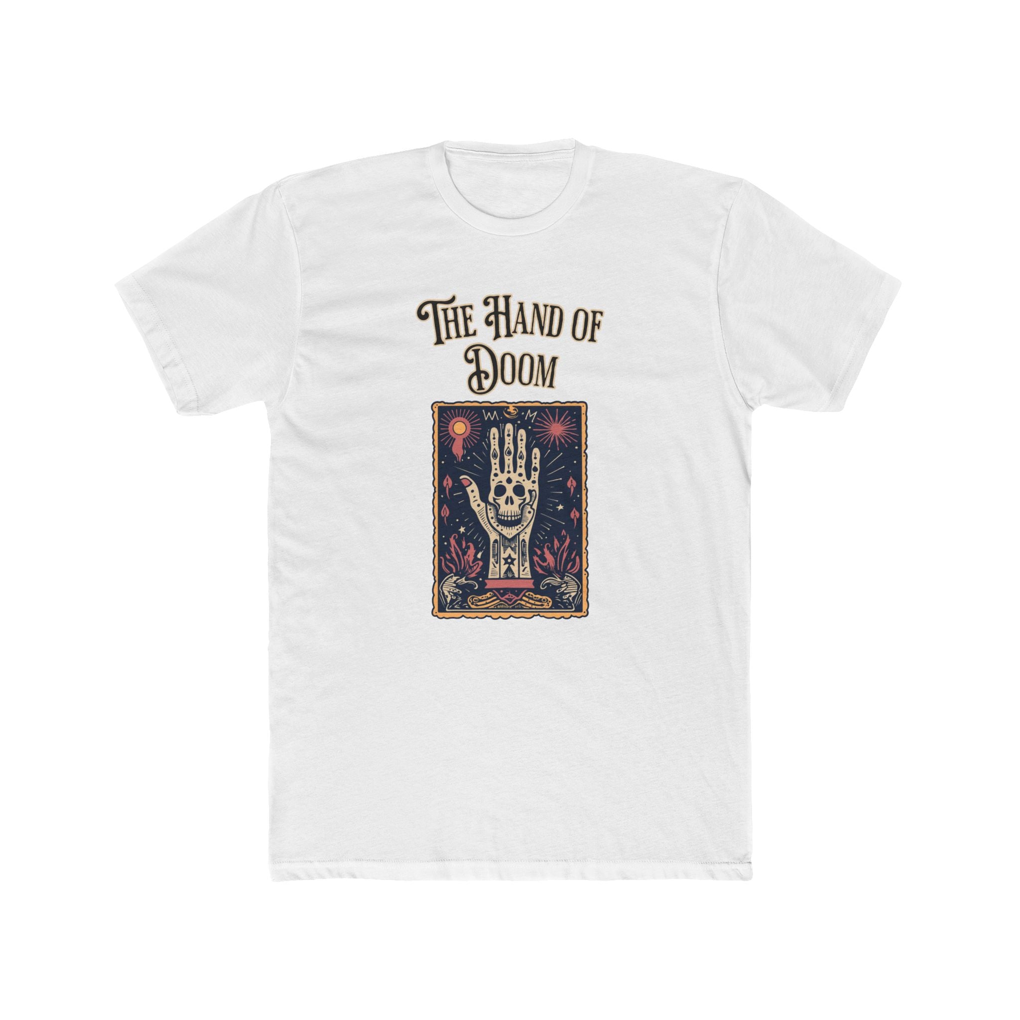 The Hand Of Doom - Unisex Cotton Crew Tee (Front) - Damned Threads