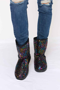 Forever Link Sequin Thermal Flat Boots - Damned Threads