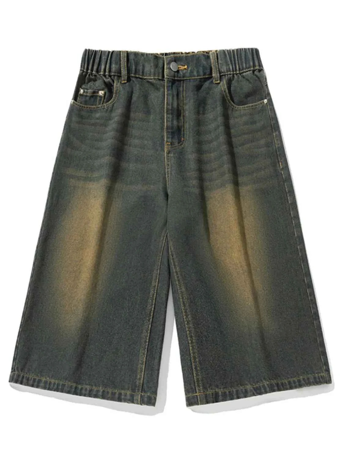Men's Plus Size Pocketed Denim Shorts