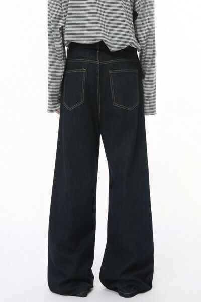 Wide Leg Jeans with Pockets - Damned Threads