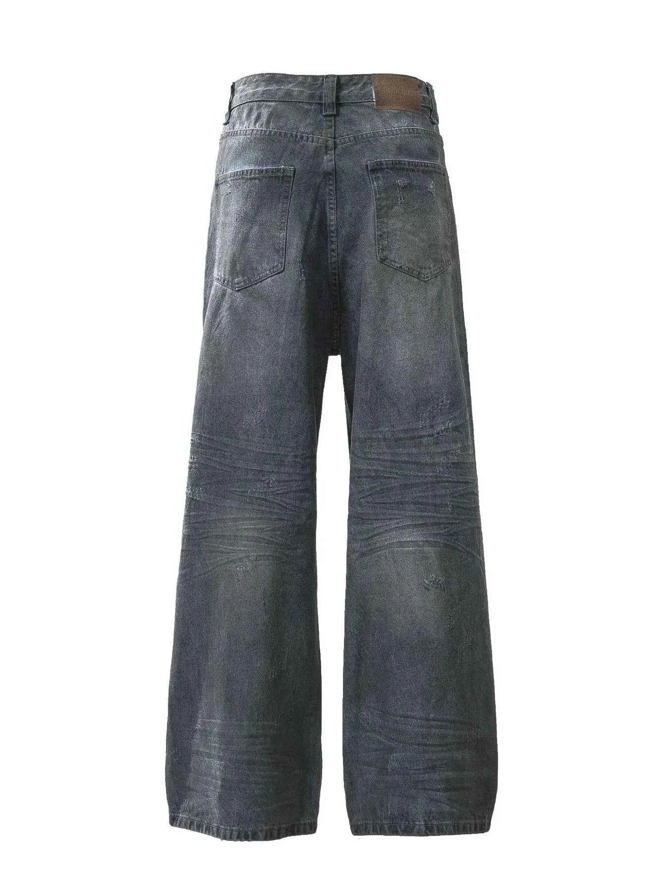 Men's Vintage Wash Wide Leg Jeans