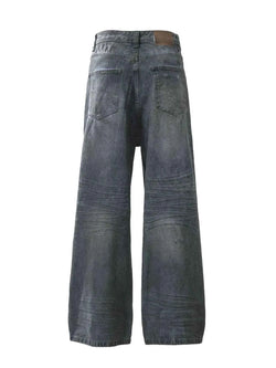 Men's Vintage Wash Wide Leg Jeans