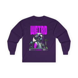 Weird - Unisex Ultra Cotton Long Sleeve Tee (Front) - Damned Threads
