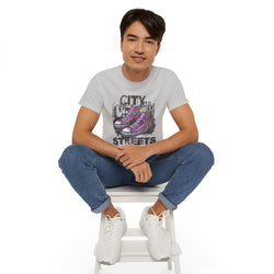 City Streets - Unisex Cotton Tee (Front) - Damned Threads