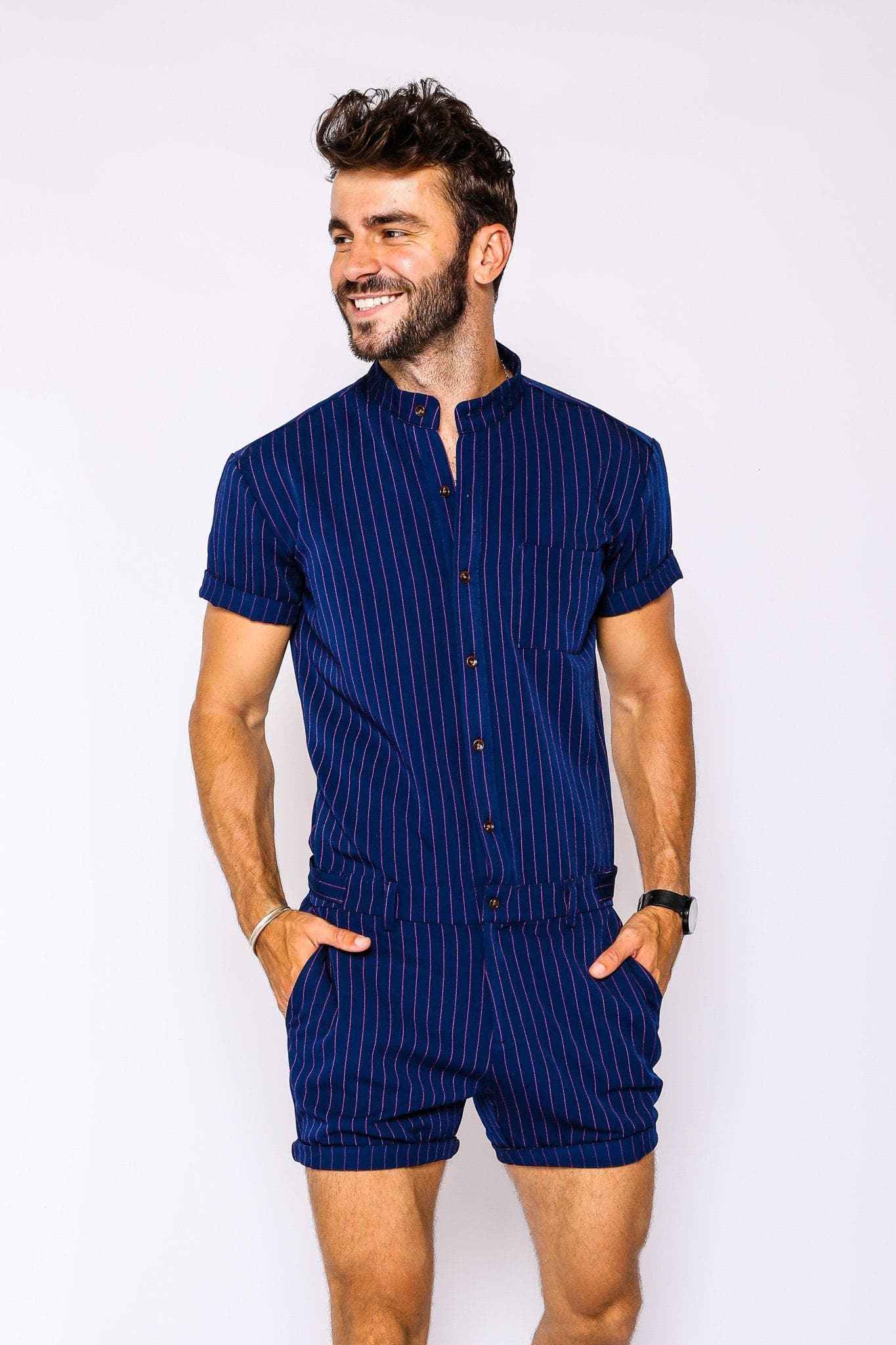 Navy Chateaux Romper - Damned Threads