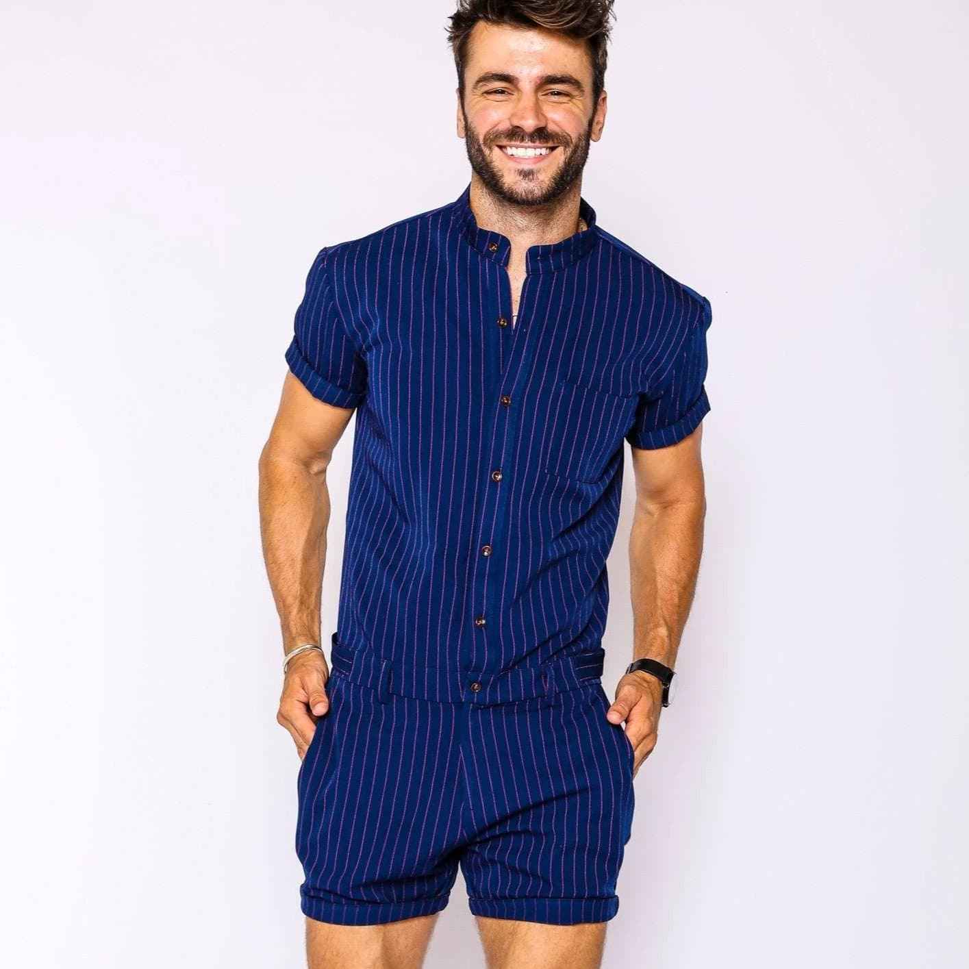 Navy Chateaux Romper - Damned Threads