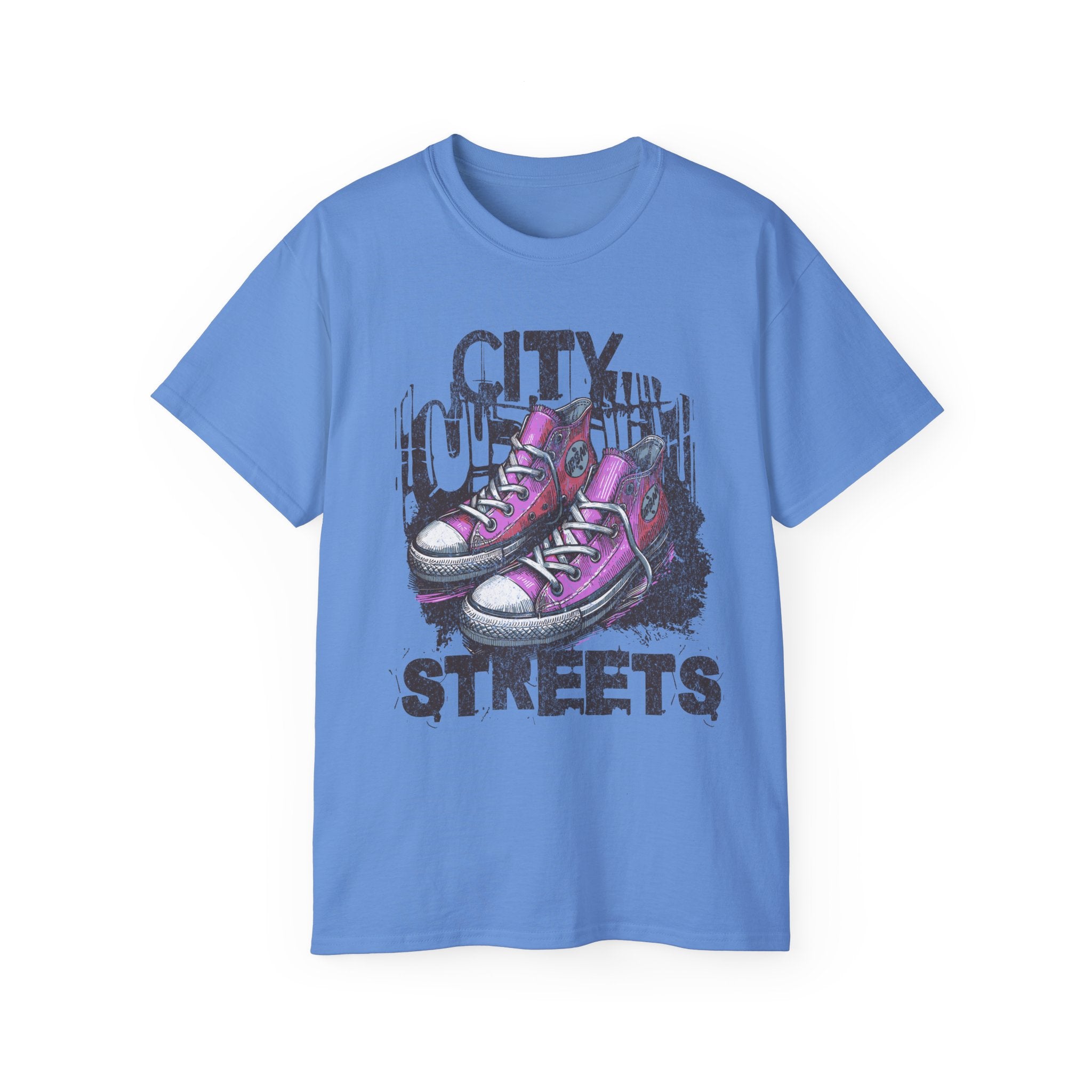 City Streets - Unisex Cotton Tee (Front) - Damned Threads